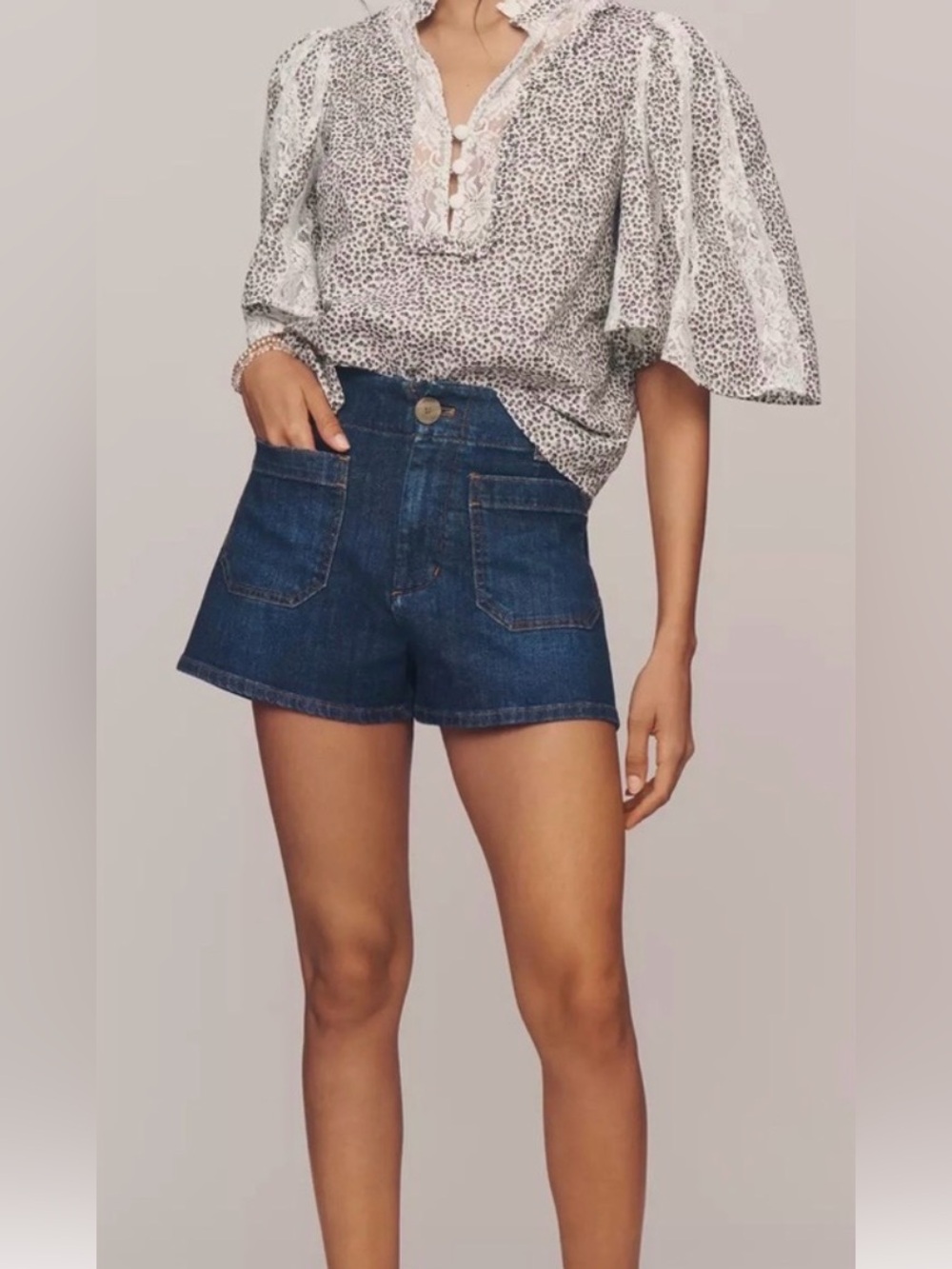 Maeve by Anthropology Colette Denim Short $88 Retail, NWT, No Flaws, Size 28